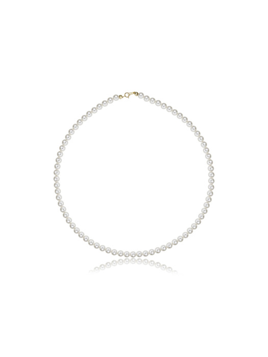 [14K] Essential Pearl Necklace (6mm)
