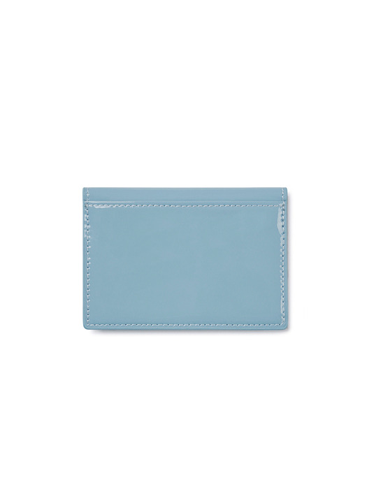 TRIANGLE FLAP CARD HOLDER - BLUE