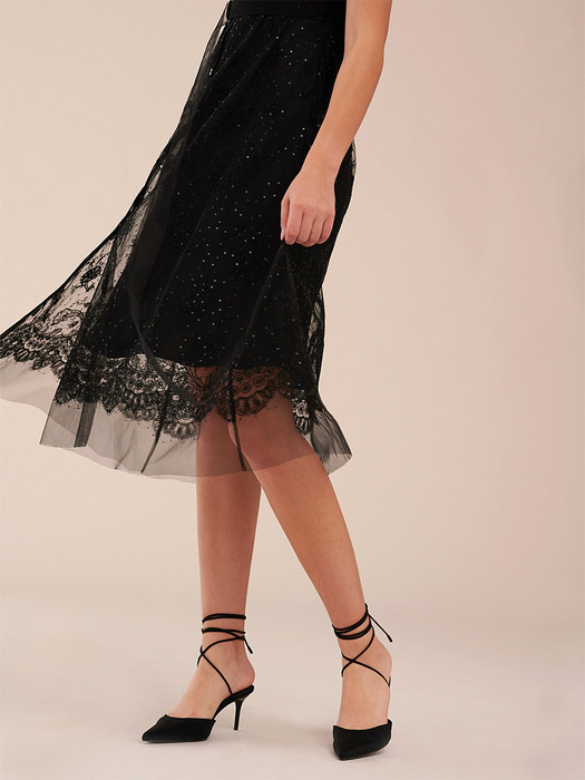 Black Aria Tulle Dress