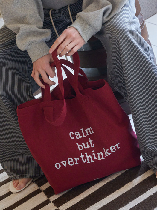 Overthinker shoulder bag_ Red