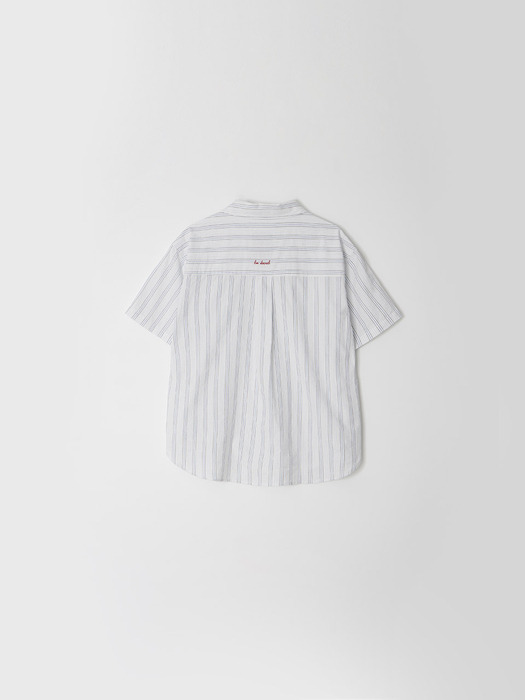 flat striped shirts - white