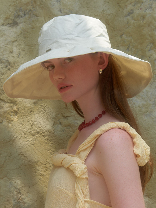 Sunflower Bucket Hat_Ivory (L242MCP050)