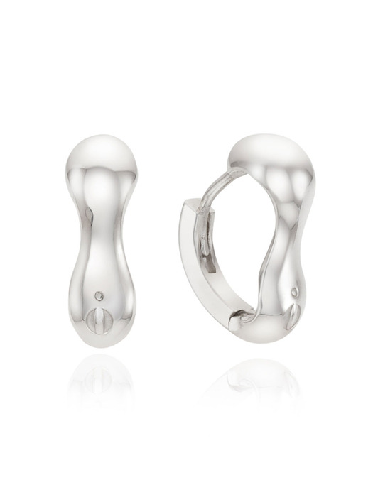 [silver925]discliche volume onetouch earring