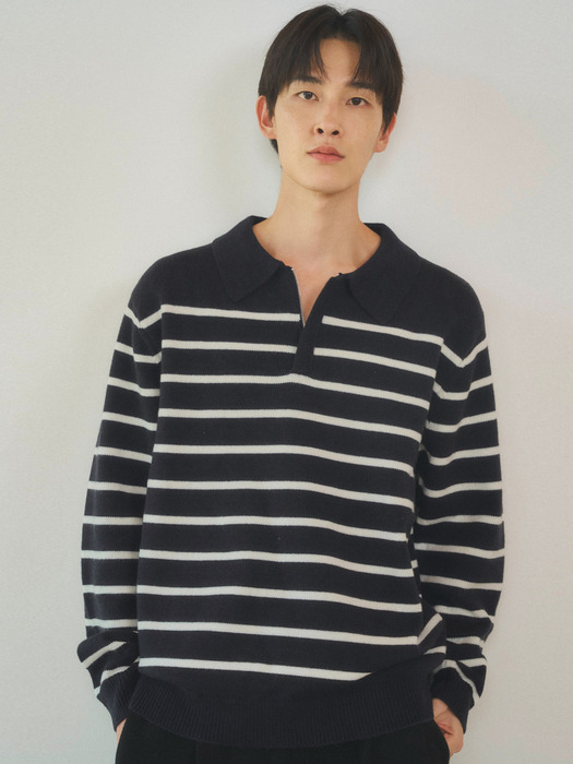 Alwayes Stripe French Wool Knit