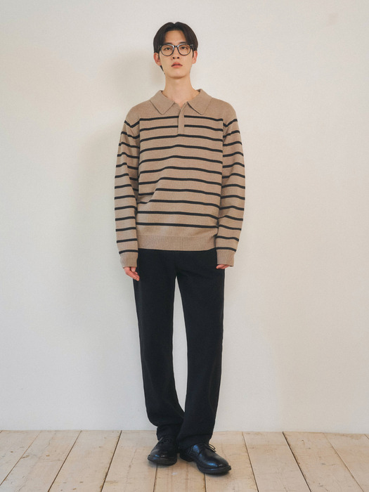 Alwayes Stripe French Wool Knit