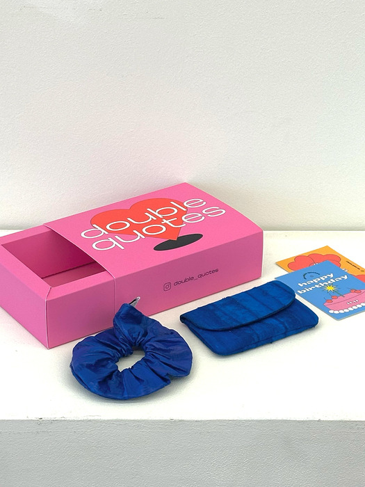 Scrunchie + Card wallet GIFT BOX