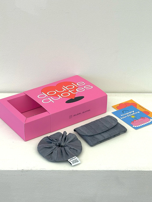 Scrunchie + Card wallet GIFT BOX