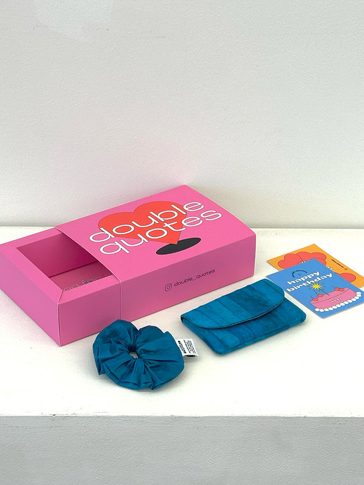 Scrunchie + Card wallet GIFT BOX