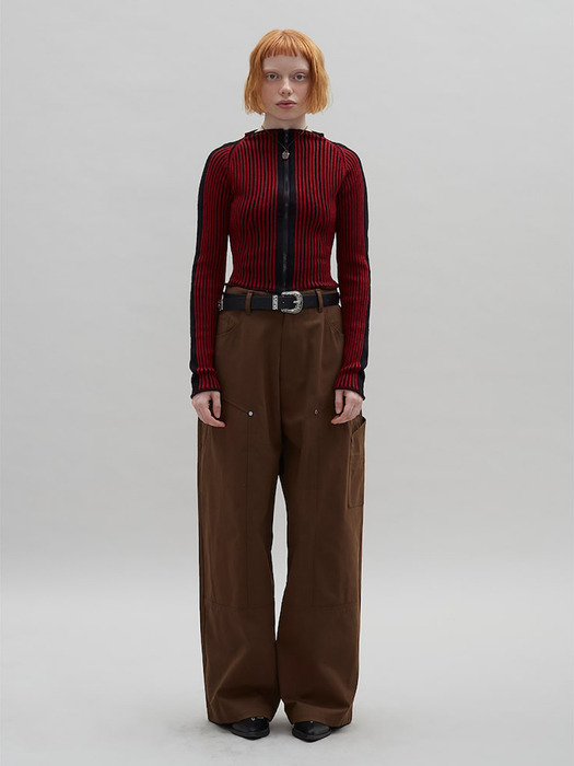 Carpenter Wide Pants  Brown (MS4821A58D)