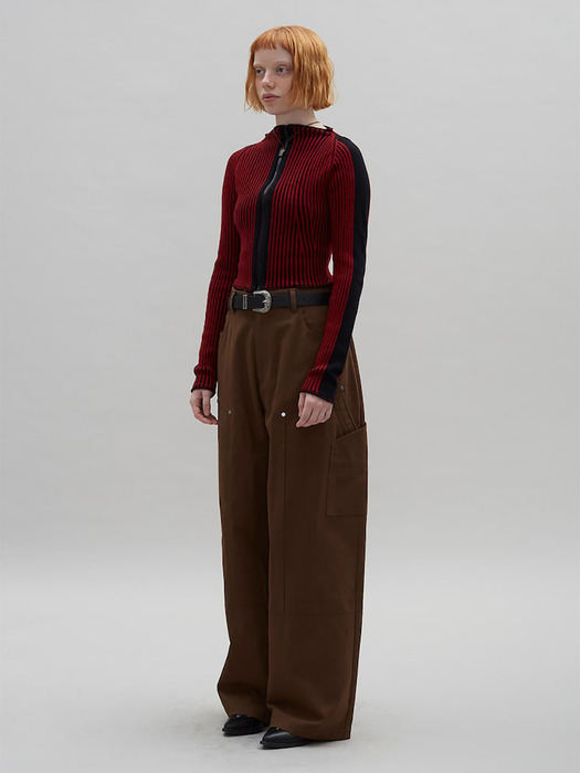 Carpenter Wide Pants  Brown (MS4821A58D)