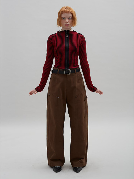 Carpenter Wide Pants  Brown (MS4821A58D)