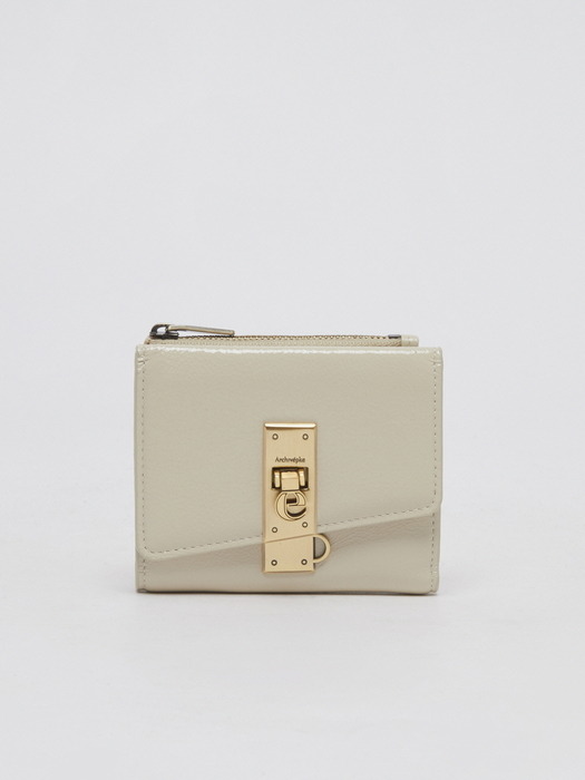 Clip wallet(Cream)