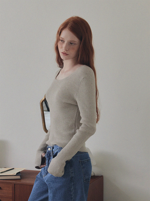 [TWEE] 애나배스 골지 니트