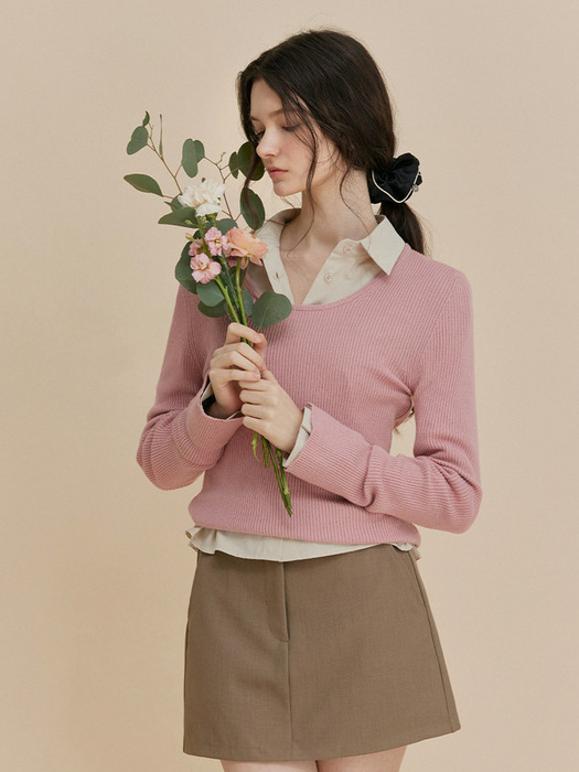 [TWEE] 애나배스 골지 니트