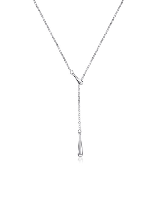 [Silver925] NC014 Two Water drops Necklace