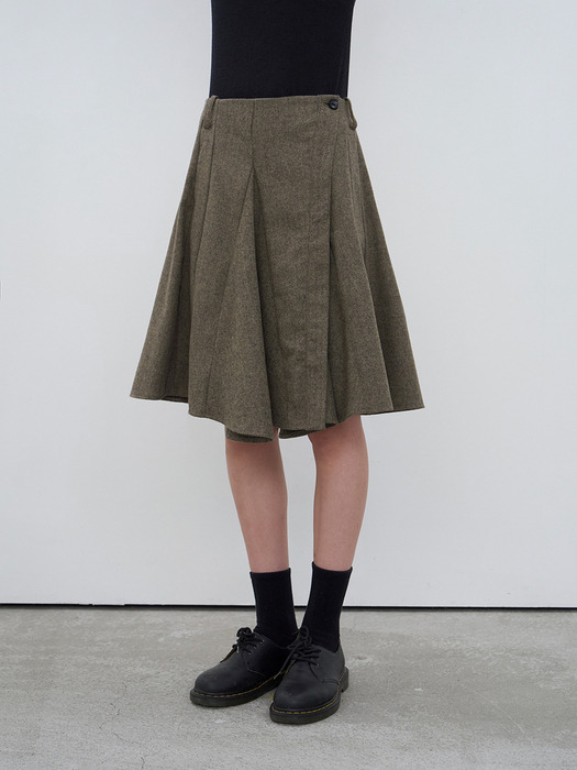 Herringbon wool skirts