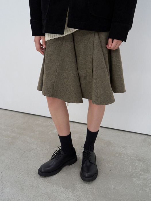 Herringbon wool skirts