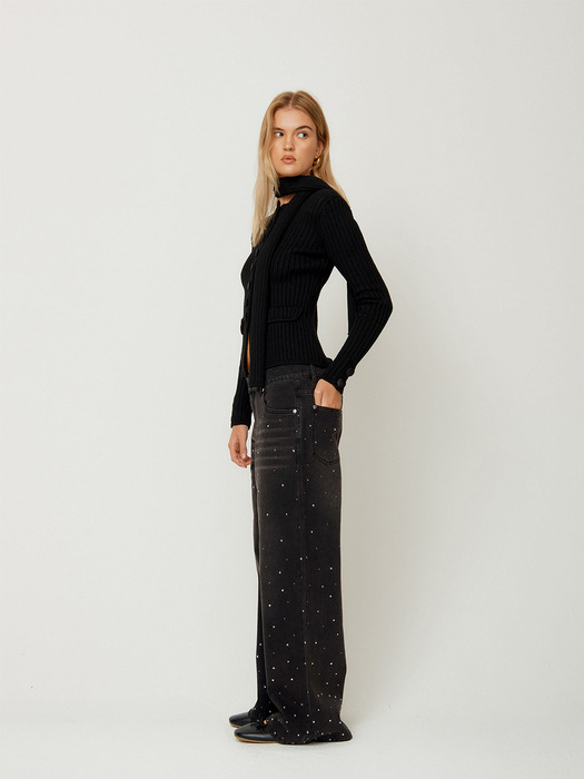 13OZ CRYSTALLISED WIDE LEG DENIM_JET BLACK_VOL24108