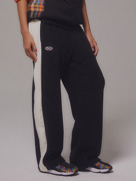 Fleece Track Wide Pants_Black