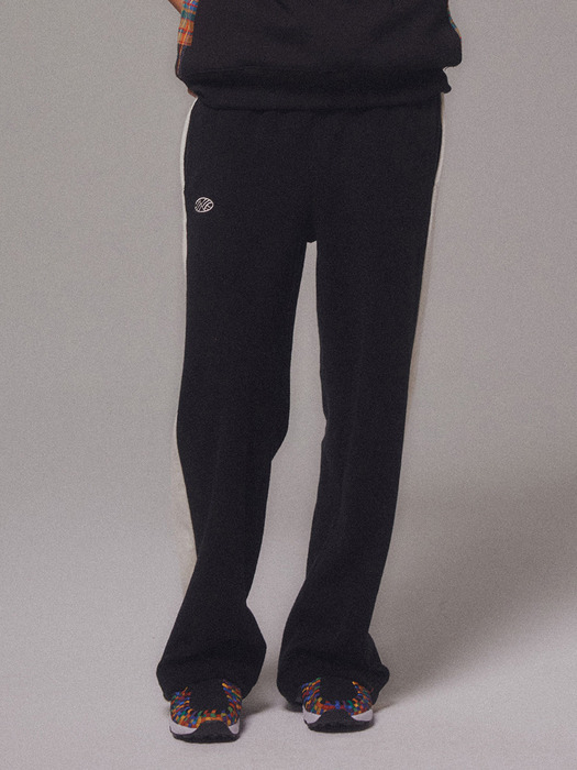 Fleece Track Wide Pants_Black