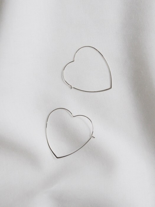 heart ring earrings (2colors)