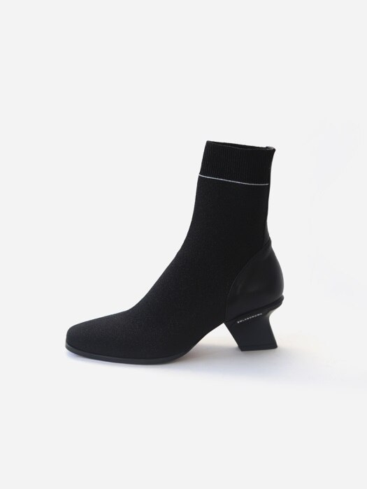sar8059 Modic knit socks boots - black