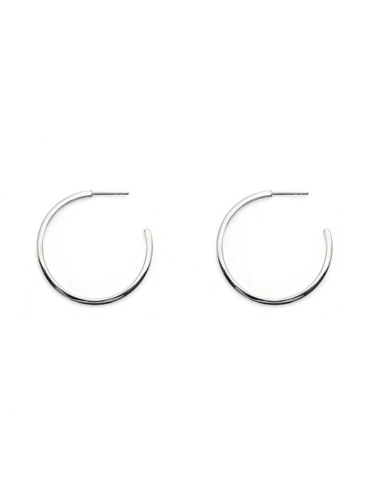 Kyra Simple ring Silver Earrings