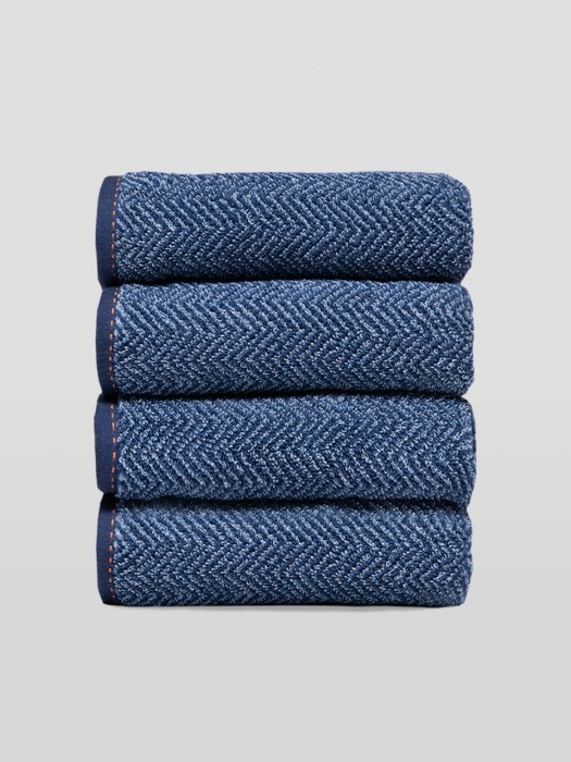 denim towel - Herringbone , 50x90cm