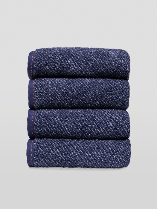 denim towel - Herringbone , 50x90cm