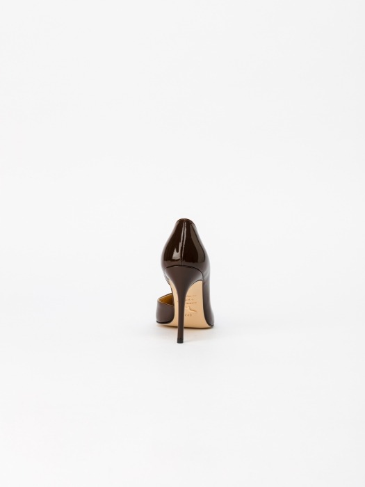 Lecote Pumps in Dark Brown Patent