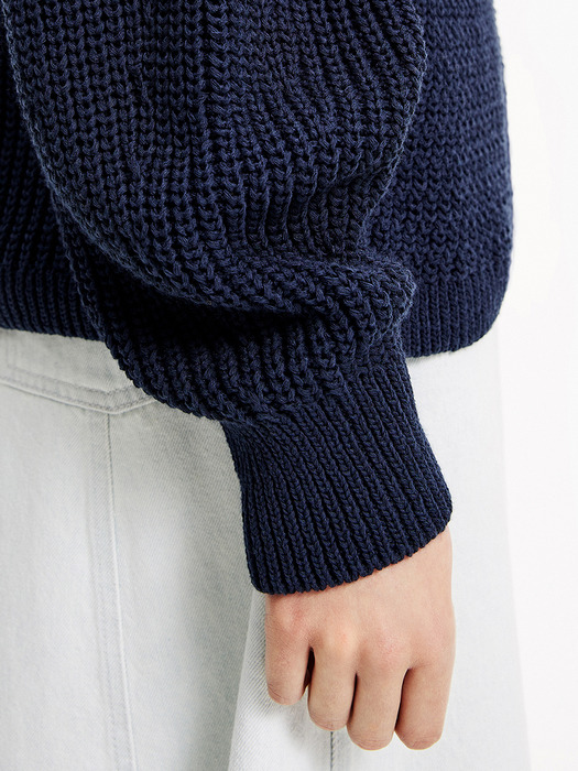 Navy knit jumper_B205AWK010NY