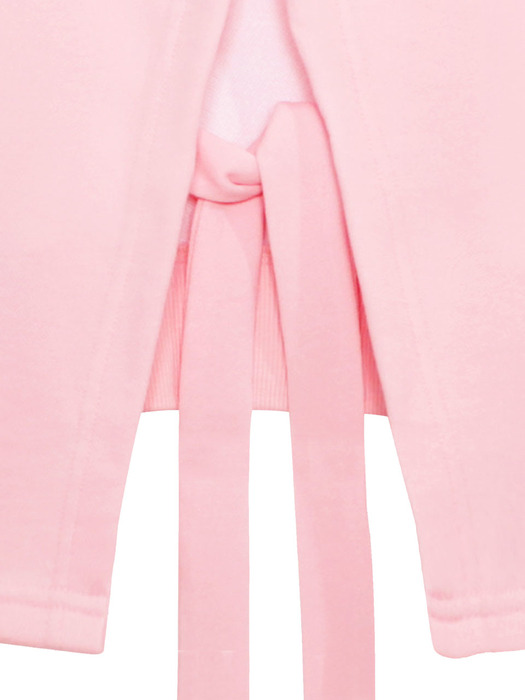 BACK STRING POINT SLEEVE LOGO MTM / PINK