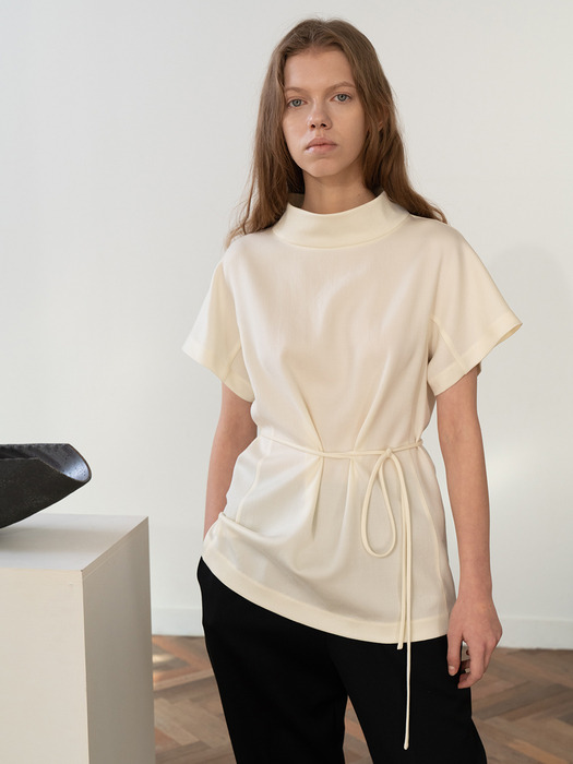 Belted Blouse _Ivory