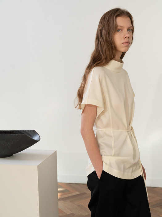 Belted Blouse _Ivory