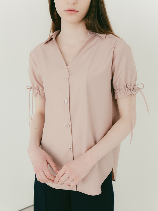 Openline Collar Shirts [Light Pink]