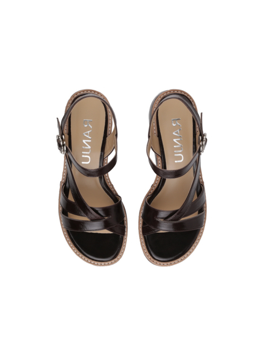 SHASHA SANDAL DARK BROWN