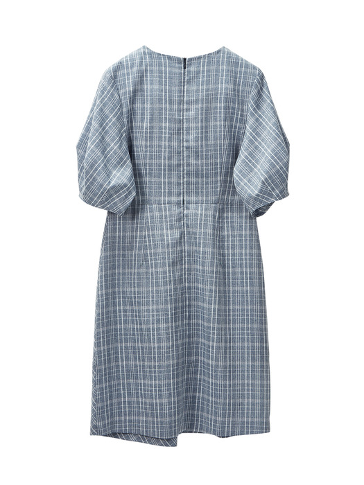 MORDERN CHECK VOLUME ONE-PIECE BLUE 