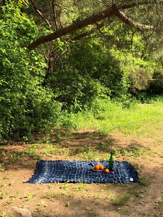 [Sarong] Reef Check - Navy