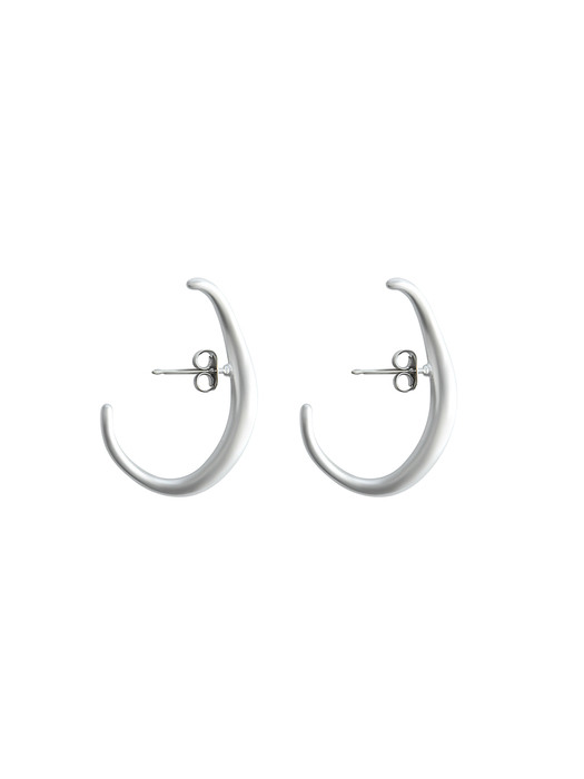 twig earring silver