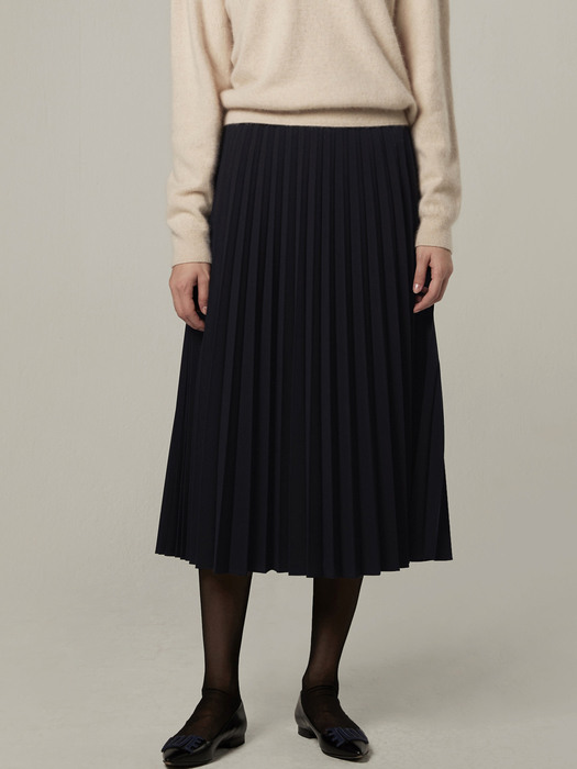 [EXCLUSIVE] Bemuse pleats skirt - Navy