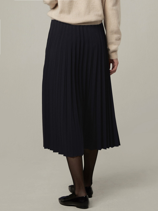 [EXCLUSIVE] Bemuse pleats skirt - Navy