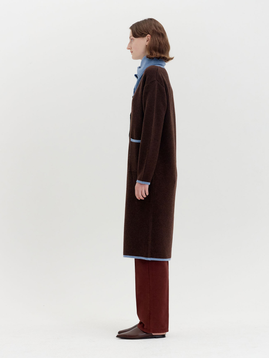 QUINKLING Long Cardigan - Brown