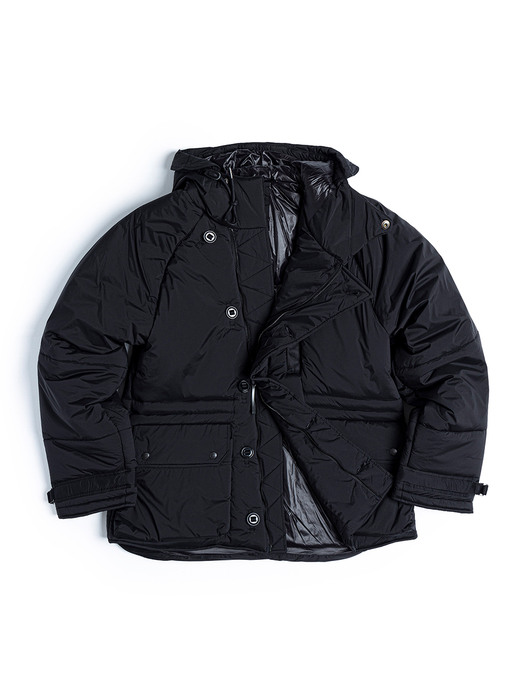 MIDDLE LAYER PARKA / BLACK NYLON