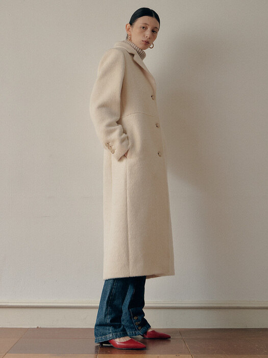 IVORY KAMIN ALPACA COAT(아이보리 카민 알파카 코트)