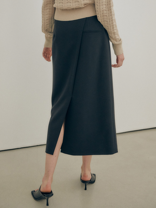 Asymmetric-lined Skirt SW1SS134-10