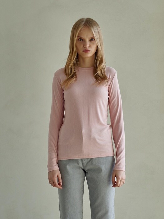 UNIQUE ROUND LONG SLEEVES_PINK