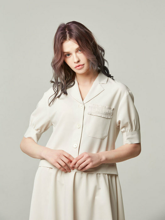 Tailored collar - shirts dress #Ivory