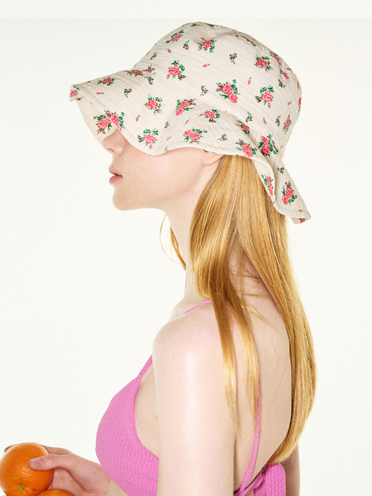 Floral bucket hat