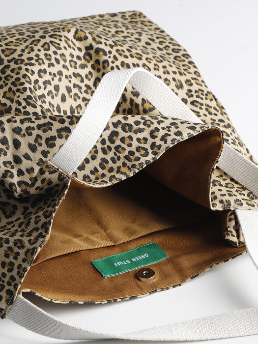 무심한듯 박시한 쇼퍼백 53 레오파드 표범 - leopard beige