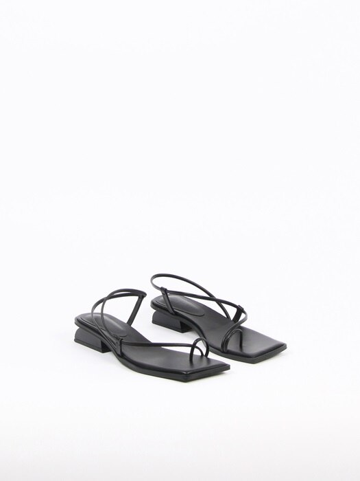 Aida Sandals Leather Black